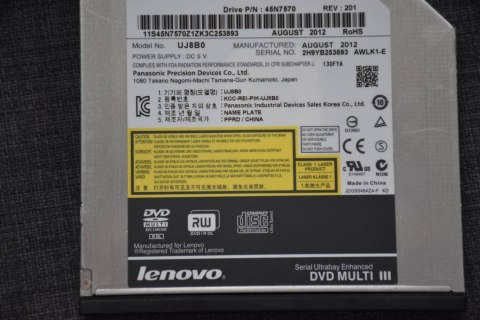 Napęd DVD/RW LENOVO UJ8B0 Napęd DVD/RW LENOVO UJ8B0