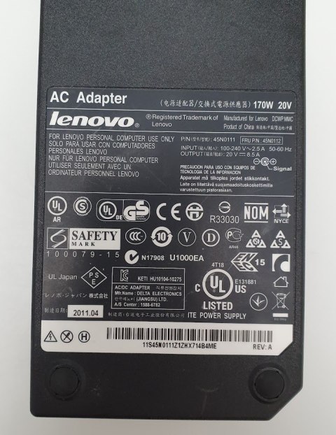 Zasilacz Lenovo STACJA Zasilacz Lenovo STACJA