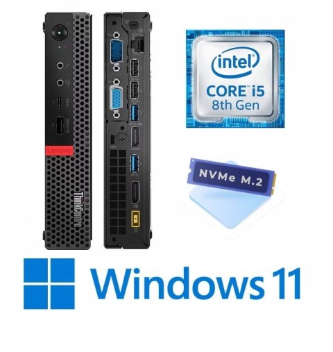 Komputer Lenovo ThinkCentre M920Q 8GB 256GB i5-8500T, Micro / Mini / Tiny [A]