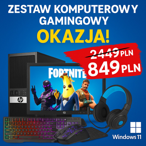 Zestaw komputerowy (gamingowy) i3 | 8GB | LED20" | WIN11 | WiFi Zestaw komputerowy (gamingowy) i3 | 8GB | LED20" | WIN11 | WiFi