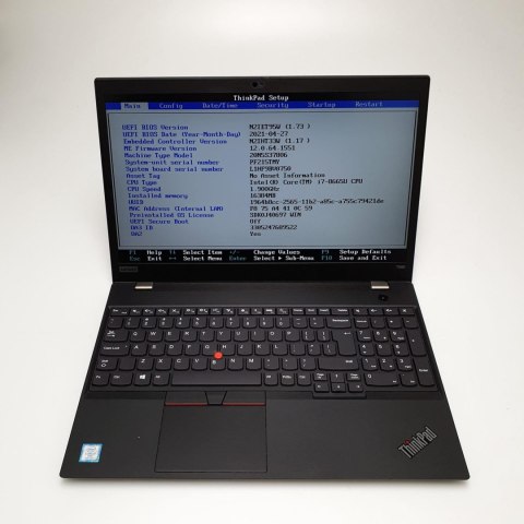 Laptop Lenovo ThinkPad T590 i5 - 8365U | 8GB 256GB SSD | 15,6" 1920 x 1080 | Windows 11 Pro [A]